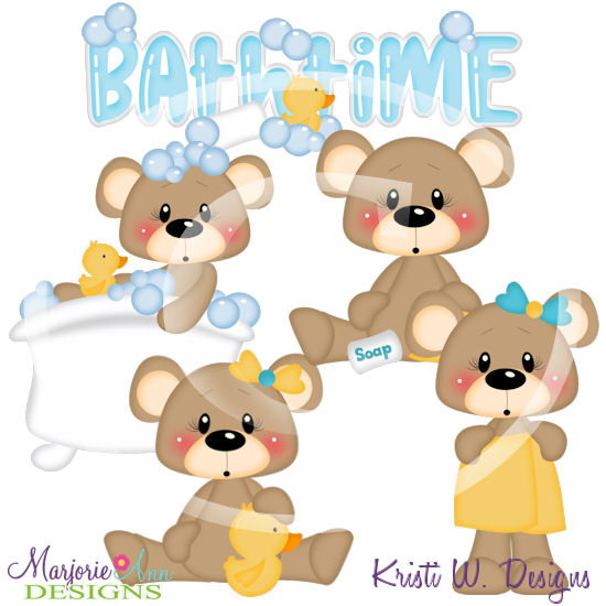 Franklin & Frannie-Bath Time SVG Cutting Files Includes Clipart - Click Image to Close